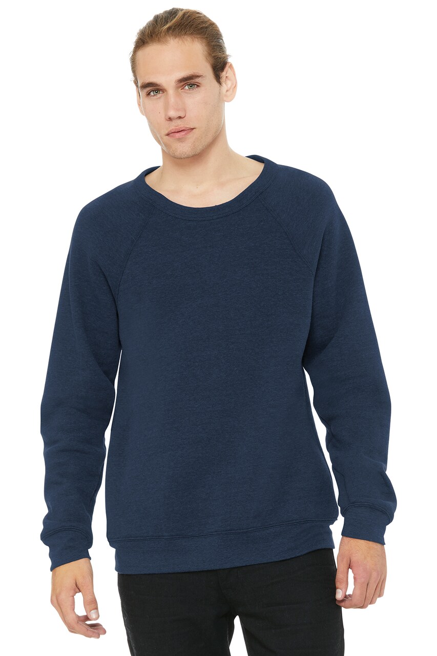 BELLA + CANVAS® Sponge Fleece Raglan Long Sleeve Crewneck Sweatshirt